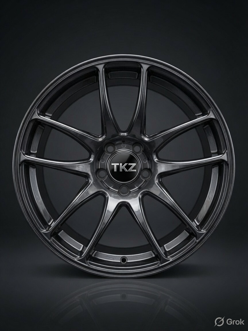 TKZ Stealth Flow 18-inch flow formed wheel in Hyper Black — product view 2