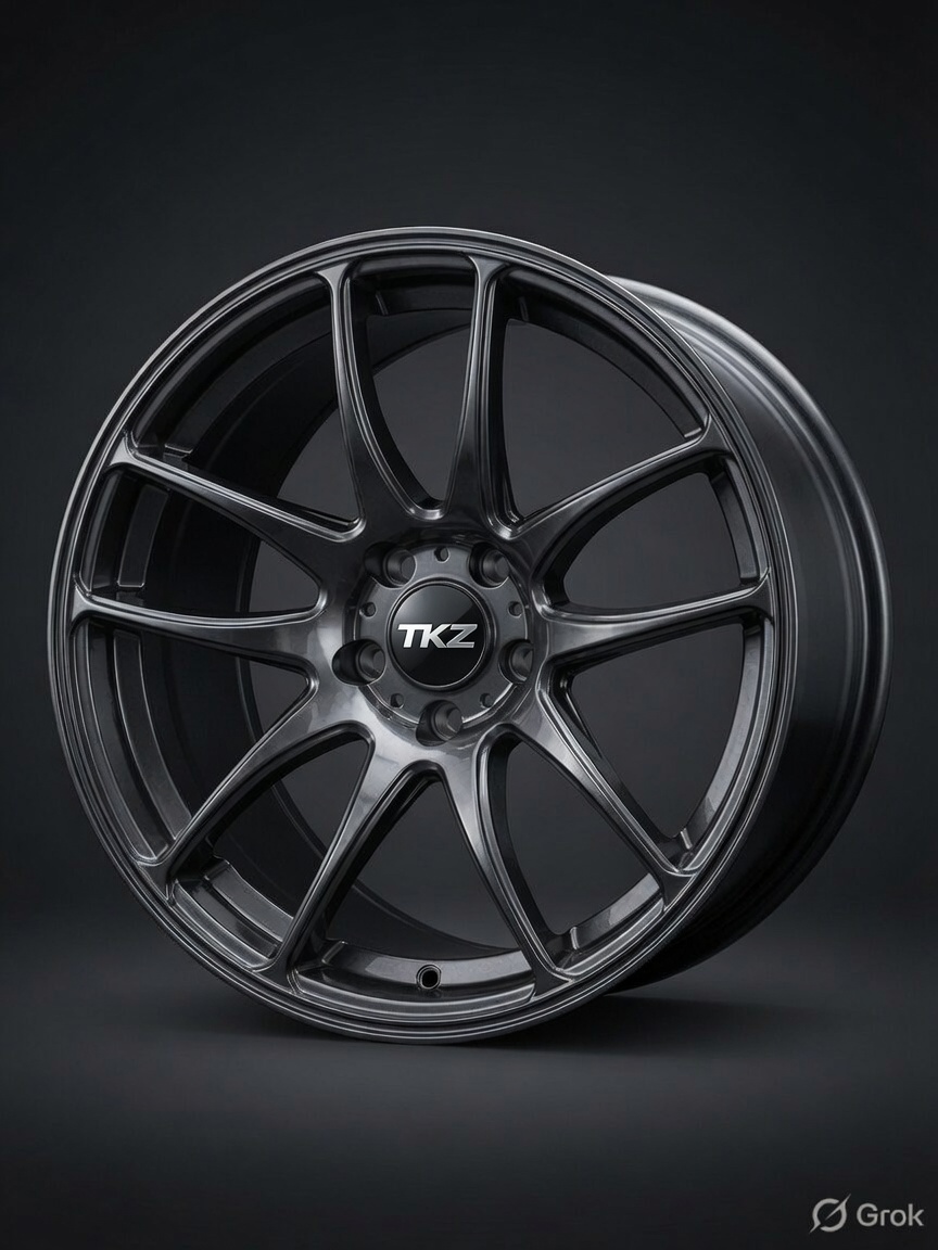 TKZ Stealth Flow 18-inch flow formed wheel in Hyper Black — product view 5